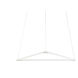 Z-Bar LED 22.88 inch Matte White Pendant Ceiling Light, Triangle